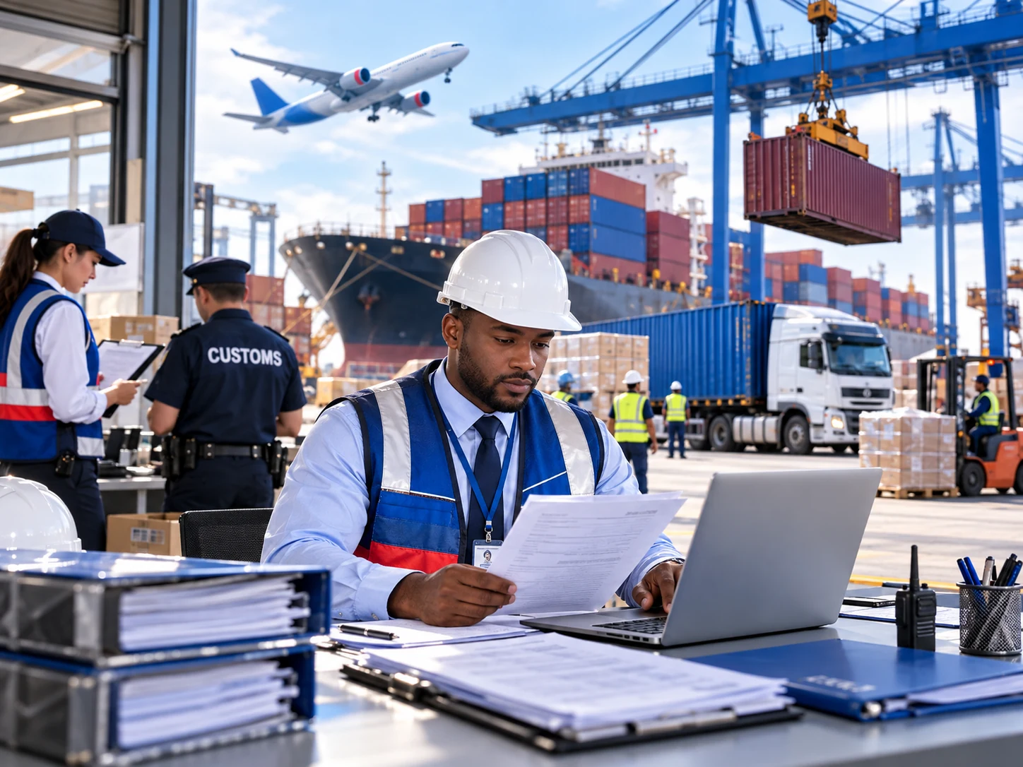 Connected by trade. Driven by service. — international trade and freight photography